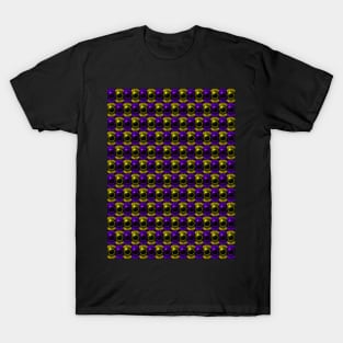 Purple-Yellow Solar Eclipse Pattern T-Shirt